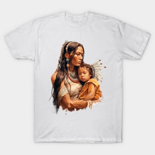 Native American Mother & Son T-Shirt